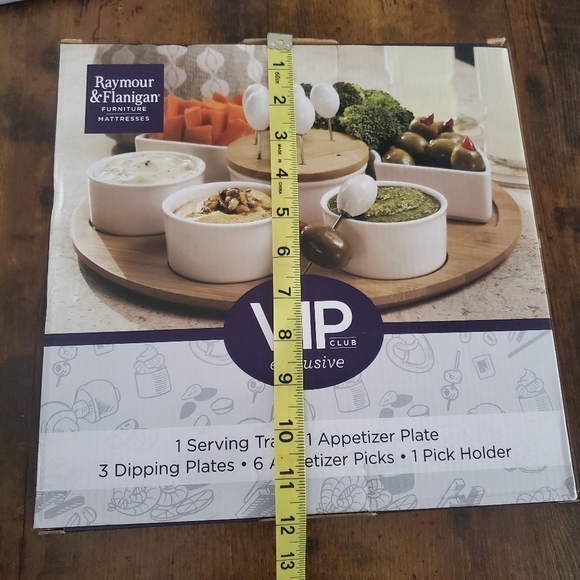 NWT appetizer entertaining set RAYMOUR & FLANIGAN - Picture 4 of 13